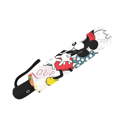 Mickey & Minnie Anti-UV Auto-Foldable Umbrella - The Cool Collective AU