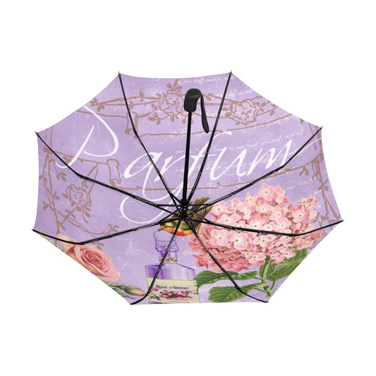 Vintage Parfum Anti-UV Auto-Foldable Umbrella - The Cool Collective AU