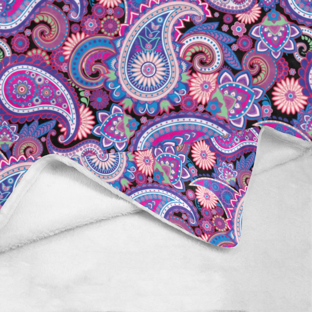 Paisley Printed Ultra-Soft Micro Fleece Blanket - The Cool Collective AU