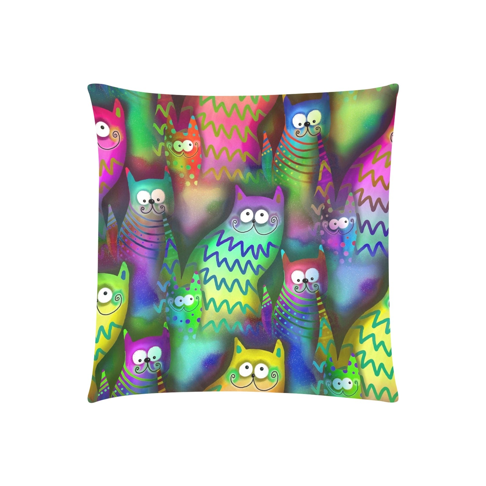 Cats Zippered Cushion Cover 20"x20" - The Cool Collective AU
