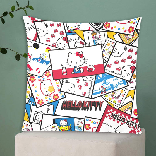 Hello Kitty Inspired Zippered Cushion Cover 20"x20" - The Cool Collective AU