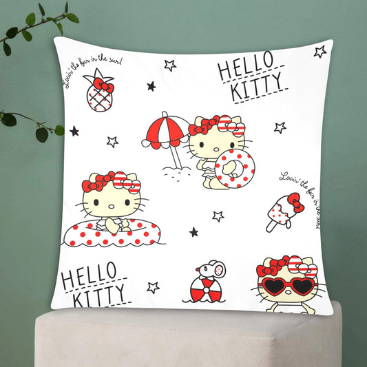 Hello Kitty Zippered Cushion Cover 20"x20" - The Cool Collective AU