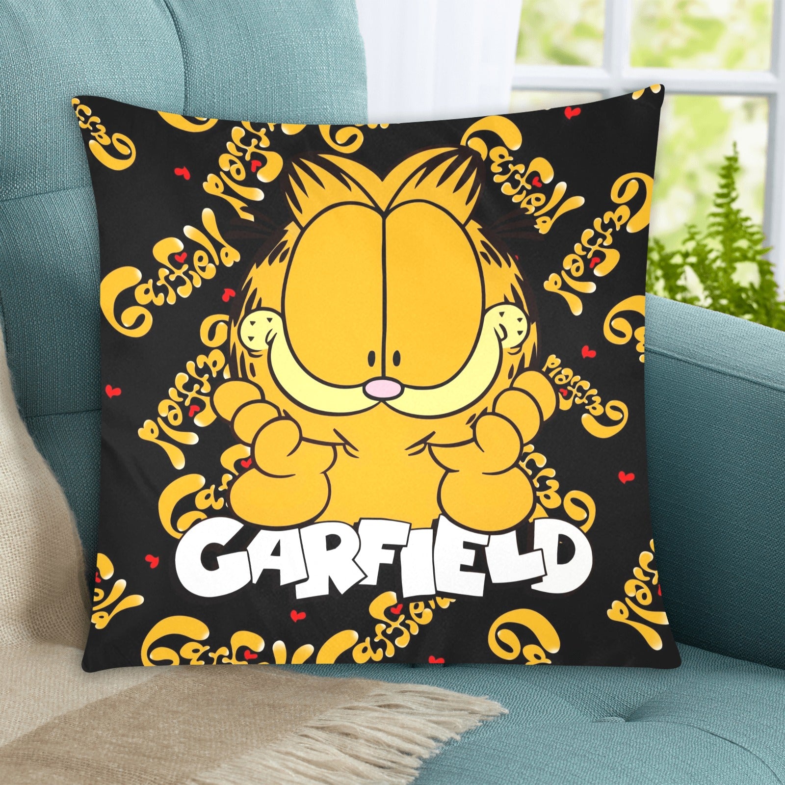 Garfield Zippered Cushion Cover 20"x20" - The Cool Collective AU