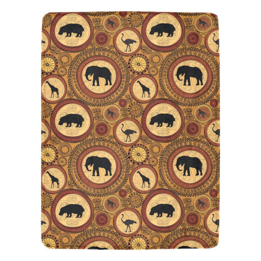 African Inspired Ultra-Soft Micro Fleece Blanket - The Cool Collective AU