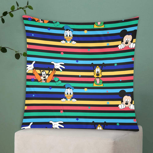 Duck, Mouse, Dog Zippered Cushion Cover 20"x20" - The Cool Collective AU