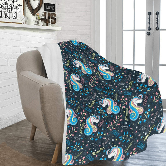 Little Unicorns Ultra-Soft Micro Fleece Blanket - The Cool Collective AU