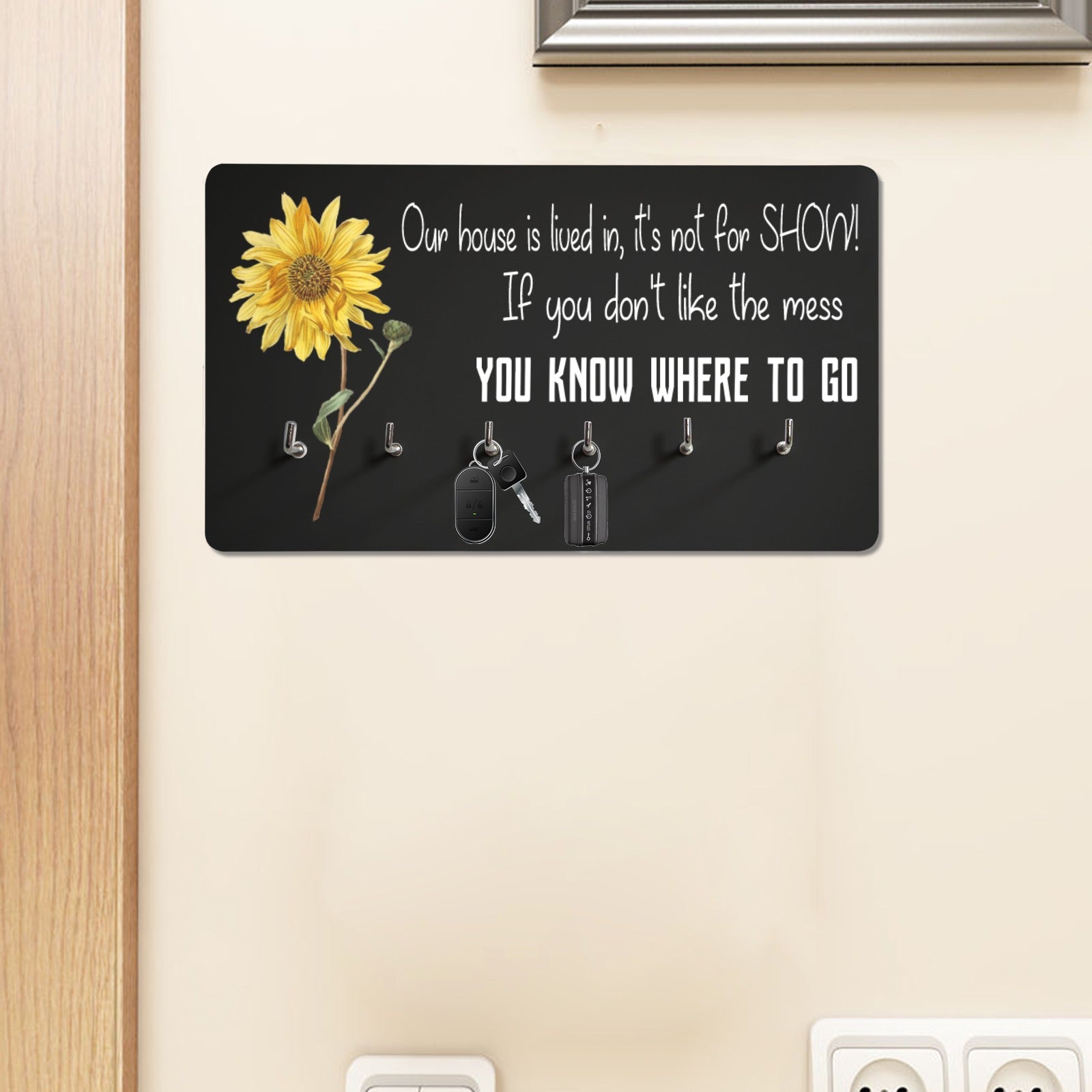 Chrysanthemum Wall Mounted Decor Key Holder - The Cool Collective AU