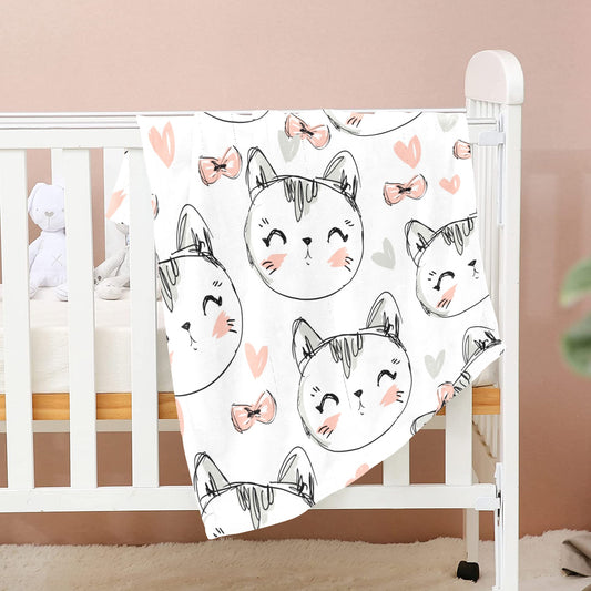 Pretty Kitty Baby Blanket 30"x40" - The Cool Collective AU