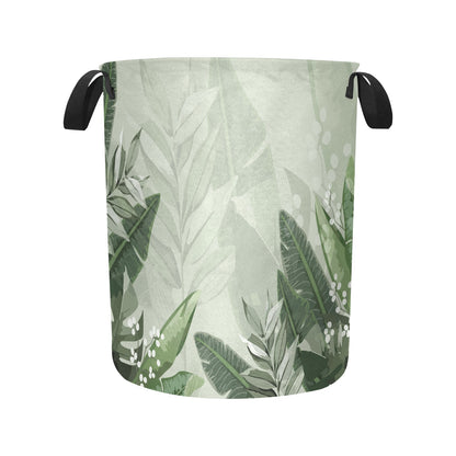 Green Leaves Laundry Basket Laundry Bag - The Cool Collective AU