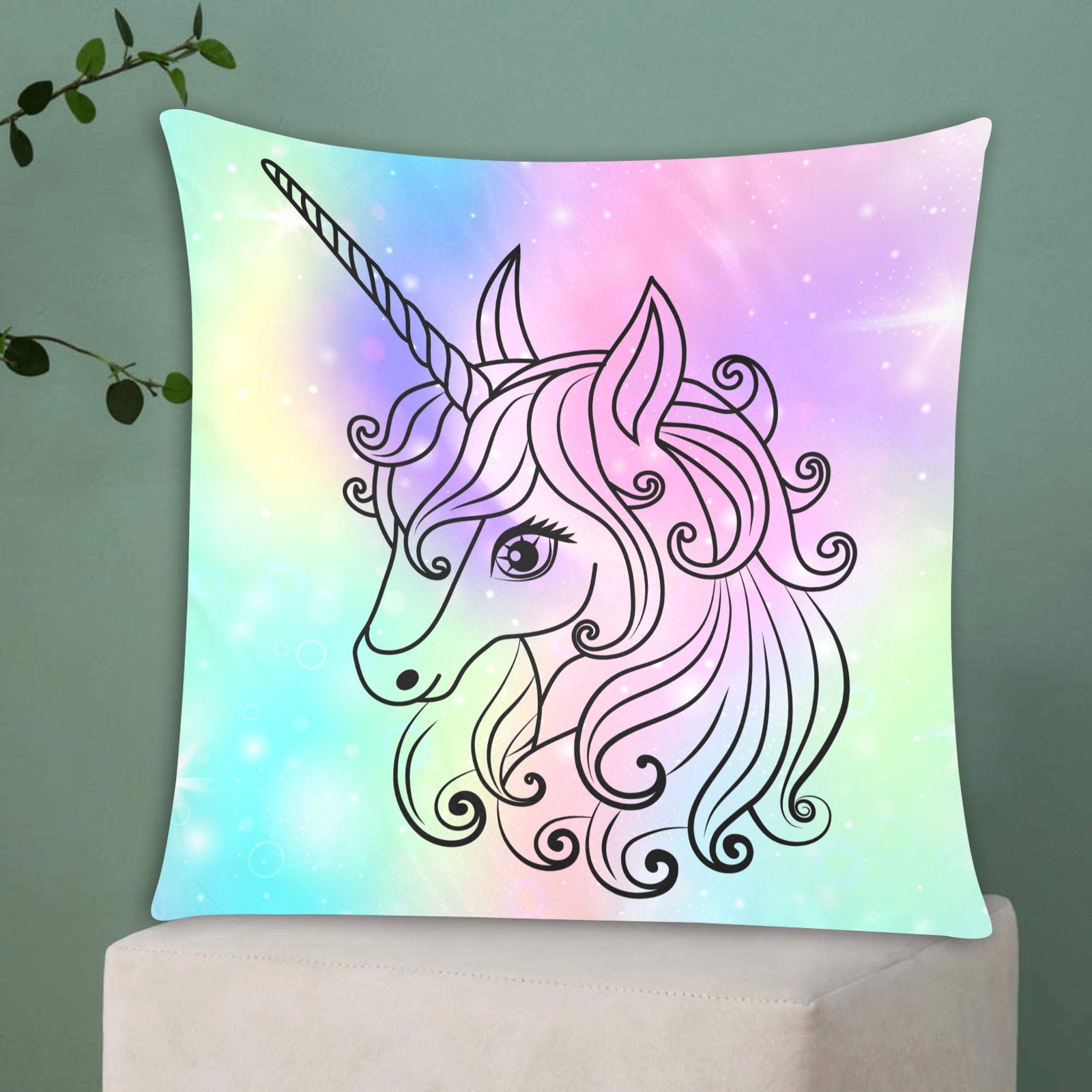 Unicorn Zippered Cushion Cover 20"x20" - The Cool Collective AU