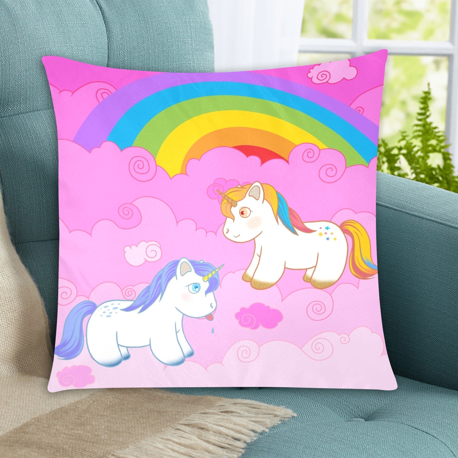Unicorn Zippered Cushion Cover 20"x20" - The Cool Collective AU