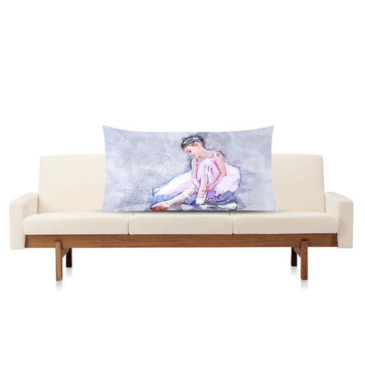 Ballerina Rectangle Pillow Case 20"x36" - The Cool Collective AU