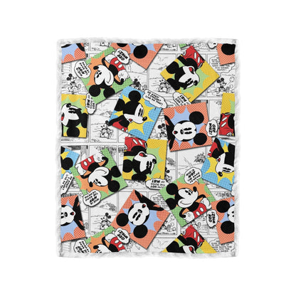 Mickey Mouse Double Layer Short Plush Blanket 50"X60" - The Cool Collective AU