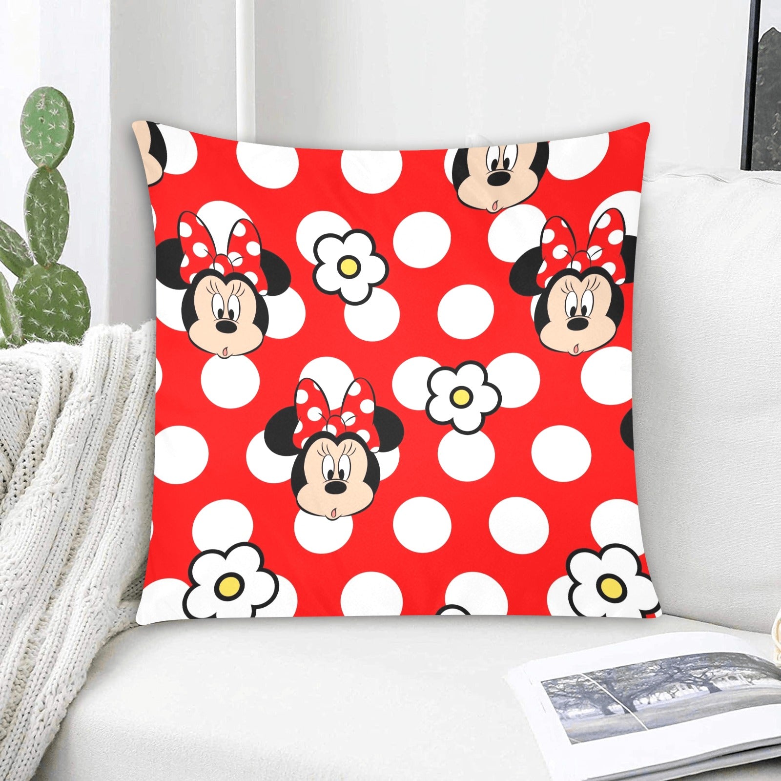 Minnie Mouse Zippered Cushion Cover 20"x20" - The Cool Collective AU