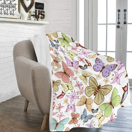 Butterflies Ultra-Soft Micro Fleece Blanket - The Cool Collective AU